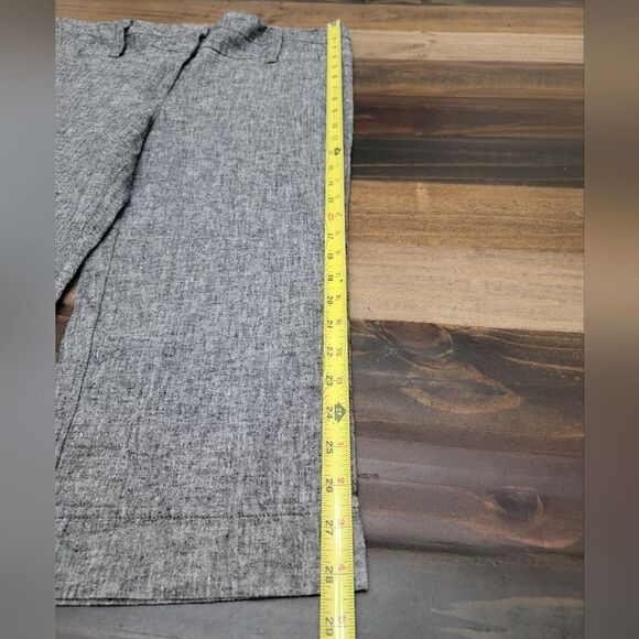 Stoosh Studio Linen Cotton Blend Capri Pants Gray Size 12 - Picture 6 of 8